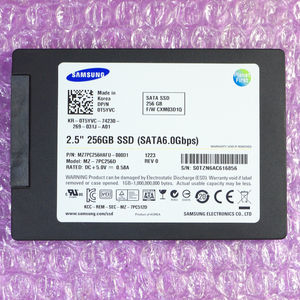 Samsung PM830 256GB 2.5インチ SATA SSD 