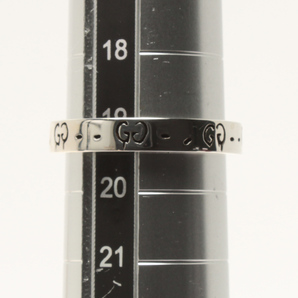 美品 グッチ リング 指輪 SV925 ゴースト ユニセックス 19号 リング GUCCIの画像6