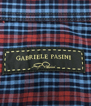 美品 ガブリエレパジーニ 長袖チェックシャツ メンズ 41 L GABRIELE PASINI_画像3