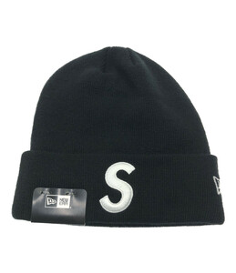 美品 シュプリーム ニット帽 NEW ERA S LOGO BEANIE メンズ Supreme