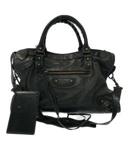  Balenciaga 2way кожа сумка на плечо ручная сумочка женский Balenciaga