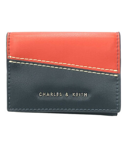 チャールズアンドキース 三つ折り財布 バイカラー レディース charles＆keith