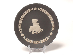 ウェッジウッド イヤートレイ 飾り皿 干支 ねずみ ネズミ 12cm YEAR TRAY RAT 2008 ジャスパー WEDGWOOD