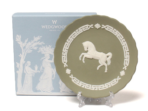  Wedgwood year tray украшение тарелка . главный .. лошадь лошадь .12cm YEAR TRAY HORSE 2014 jasper 