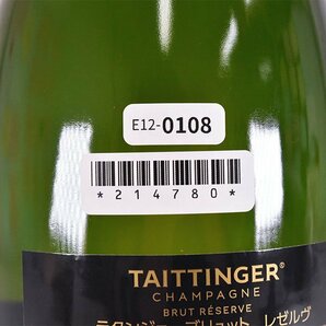 ★テタンジェ ブリュット レゼルヴ 750ml 12.5% シャンパーニュ TAITTINGER E120108の画像9