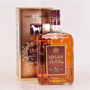 1円～★ローガン デラックス 12年 ＊箱付 750ml 43% スコッチウイスキー ホワイトホース LOGAN E190256