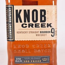 1円～★ノブ クリーク 9年 スモールバッチ 750ml 50% バーボン KNOB CREEK E190278_画像2