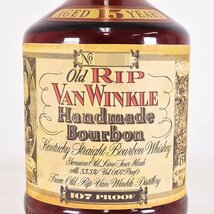 送料無料★オールド リップ ヴァン ウィンクル 15年 107プルーフ 750ml 53.5% ハンドメイド バーボン Old Rip Van Winkle E260075_画像2