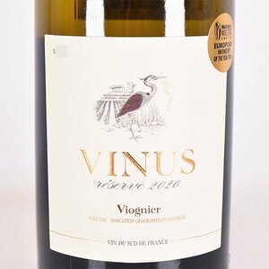 ★ヴィニウス リザーヴ ヴィオニエ 2020年 白 750ml 13.5% フランス Vinus R?serve Viognier E260453