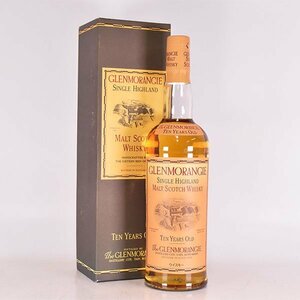 1円～★グレンモーレンジ 10年 ★旧ボトル ＊箱付 ※ 750ml 43% ハイランド GLENMORANGIE E260192