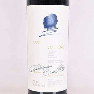 1円～★オーパス ワン 2008年 赤 750ml 14.5% カリフォルニア ナパヴァレー OPUS ONE F020277