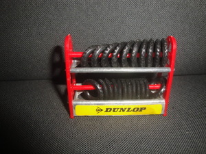 Dinky Tyre Rack (60 period out of print goods ) Dinky red frame. Dunlop * tire rack.