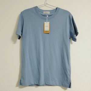 ◆新品タグ付◆Denifits スーピマコットン Tシャツ 半袖 ブルー M コットン 綿100% アベイル