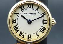 1円～! 稼動品★正規品 Cartier カルティエ 8057006 ヴァンドーム SM 18金 YG 金無垢 総重量13.0g 保証書付き レディース腕時計 TTKLG5655_画像2