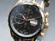 1円～! 稼動品★正規品 EDOX エドックス 01113-357RN-NIR グランドオーシャン クロノグラフ 自動巻き デイデイト メンズ腕時計 TTKLG78_画像1