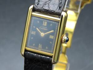 1 jpy ~! junk * regular goods Cartier Cartier 5057001 Must Tank SM quartz original buckle lady's wristwatch TTKLG5838