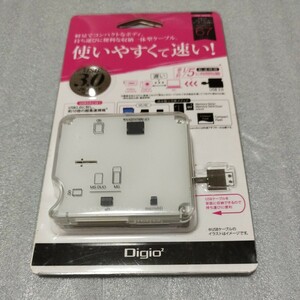 【中古品】Digio USB3.0 マルチカードリーダー/ライター CRW-38M56 SDカードリーダー microSD