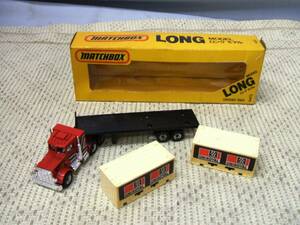  that time thing MATCH / Matchbox long model container truck CY-3 minicar box attaching retro Vintage 