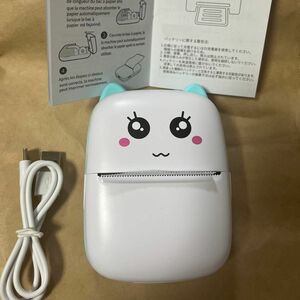 サーマルプリンター　インク不用のスマホプリンター　ハンディープリンターBluetooth接続　ミニプリンター