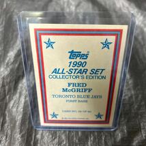 1990 Topps All Star Set Collector’s Edition Fred McGriiff Toronto Blue Jays No.55 of 60_画像2