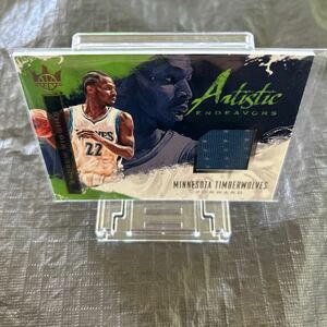 NBA 2017-18 Panini Court Kings Artistic Andrew Wiggins Minnesota TimberWolves Game Worn Material 039/299 シリアル No.AE-AW