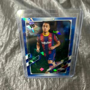 2021 Topps Chrome UEFA Champions League Sergiho Dest FC Barcelona Carcked Ice No.8