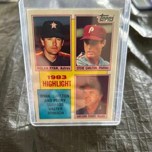 Topps 1984 Season Highlights Nolan Ryan/Gaylord Perry/Steve Carton No.4