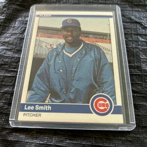 レア！　Fleer 1984 Lee Smith Chicago Cubs リースミス　シカゴカブス　No.505