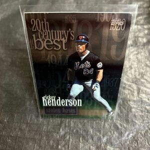 Topps 1999 20th Century’s Best Rickey Henderson NY Mets No.233