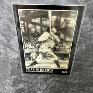 1992 The Babe Ruth Collection MegaCards No.14 Year In Review Suspended For First 38 Games