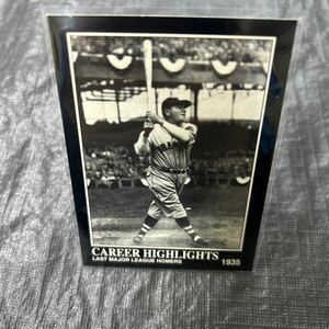 1992 The Babe Ruth Collection MegaCards No.93 Career Highlights 1935