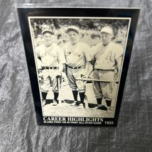 1992 The Babe Ruth Collection MegaCards No.89 Career Highlights 1933_画像1