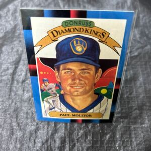 Donruss 1987 Diamond Kings Paul Molitor Milwaukee Brewers No.7 ポールモリター　ミルウオーキブリューワーズ