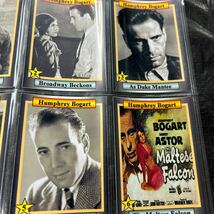 ハンフリーボガート”ボギー”トレーディングカード 18枚セット カサブランカ アフリカの女王 マルタの鷹 黄金他 Humphrey Bogart Card _画像3