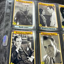 ハンフリーボガート”ボギー”トレーディングカード 18枚セット カサブランカ アフリカの女王 マルタの鷹 黄金他 Humphrey Bogart Card _画像2
