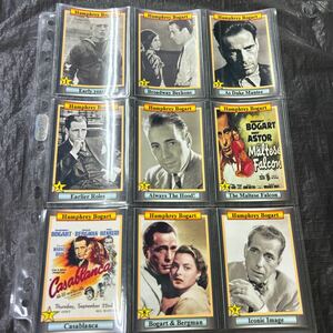 ハンフリーボガート”ボギー”トレーディングカード 18枚セット カサブランカ アフリカの女王 マルタの鷹 黄金他 Humphrey Bogart Card 