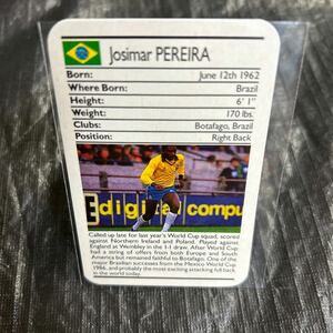 1988 Ace Fact Pack Sporting Greats Josimar Pereira ブラジル代表　ジョジマールペレイラ