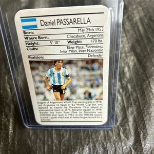 1988 Ace Fact Pack Sporting Greats Daniel Passarella アルゼンチン代表　ダニエル パサレラ