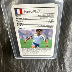 1988 Ace Fact Pack Sporting Greats Alain Giresse フランス代表　アラン ジレス