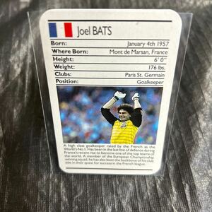 1988 Ace Fact Pack Sporting Greats Joel Bats フランス代表　ジョェル　バツ