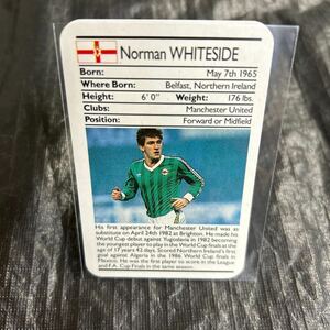 1988 Ace Fact Pack Sporting Greats Norman Whileside 北アイルランド代表　ノーマン ホワイトサイド