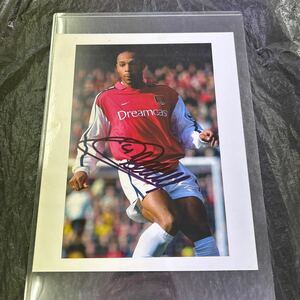  origin France representative ti Area nli arsenal with autograph 8x10 photo Thiery Henry Arsenal Signed Foto France National Team