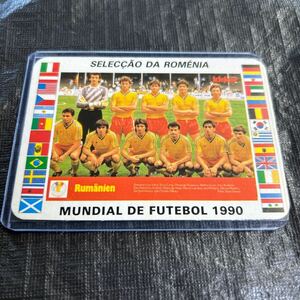 1990 イタリアワールドカップ　カレンダートレーディングカード　ルーマニア代表　Mundial De Futebol 1990 Italia 