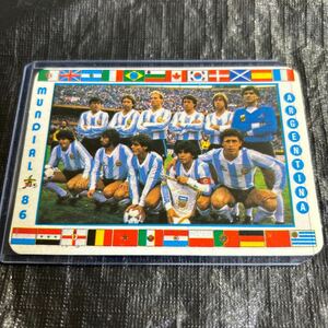1988 Aicino Soares カレンダートレーディングカード　アルゼンチン代表　ポルトガル製