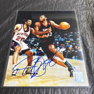 NBA ジェリー・スタックハウス 76ers 直筆サイン入り8x10フォト　Jerry Stackhouse GAI社　証明書付き　Autographed Photo
