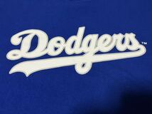 MLB ロサンゼルス ドジャース ブルー色 半袖Tシャツ メンズ L_画像3