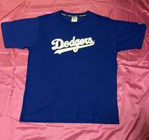 MLB ロサンゼルス ドジャース ブルー色 半袖Tシャツ メンズ LL_画像3