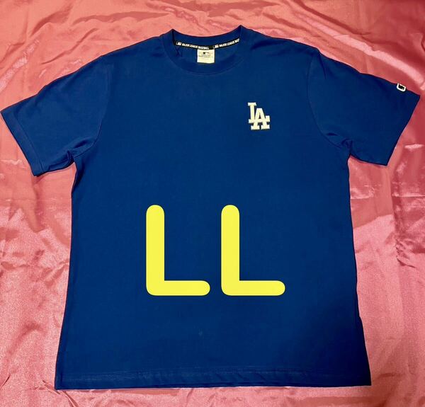 MLB ロサンゼルス ドジャース ブルー 半袖Tシャツ メンズ LL