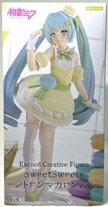 初音ミク EXc∞d Creative Figure SweetSweets ~シトロンマカロンver.~ フィギュア ★即決★新品未開封