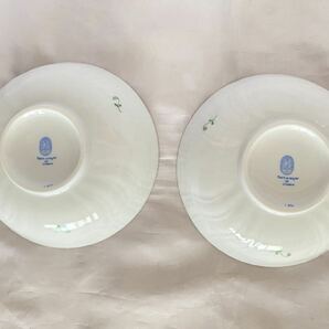 ヘレンド アポニーグリーン ボウル 2客 セット 箱 Herend 食器 皿 プレート ペア 直径約13.5cmの画像5